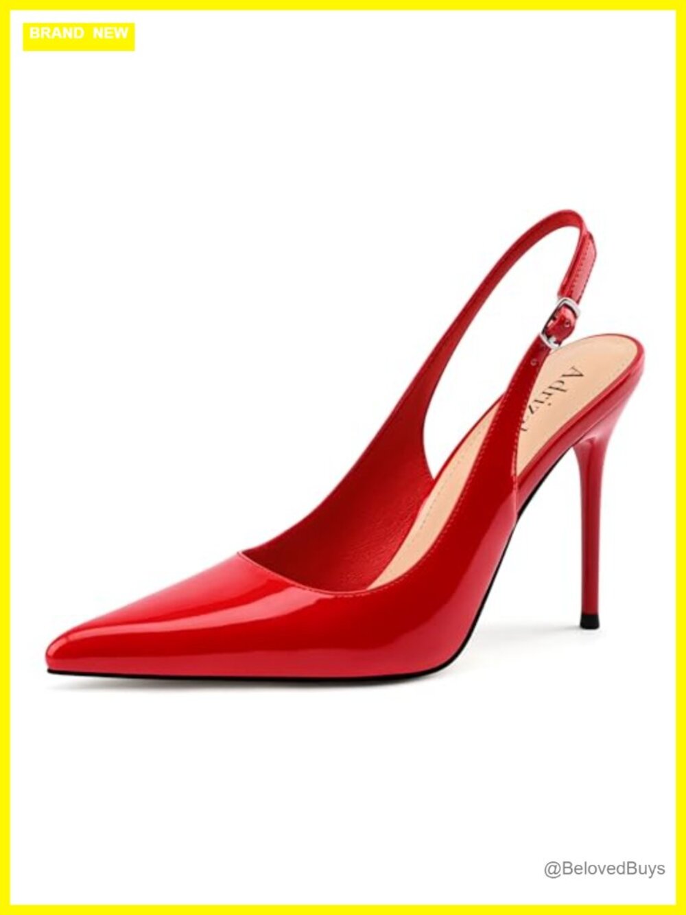 Slingback Stiletto High Heels Pointed Toe Pumps